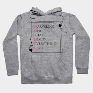 Best mother in the world Acrostic Hoodie